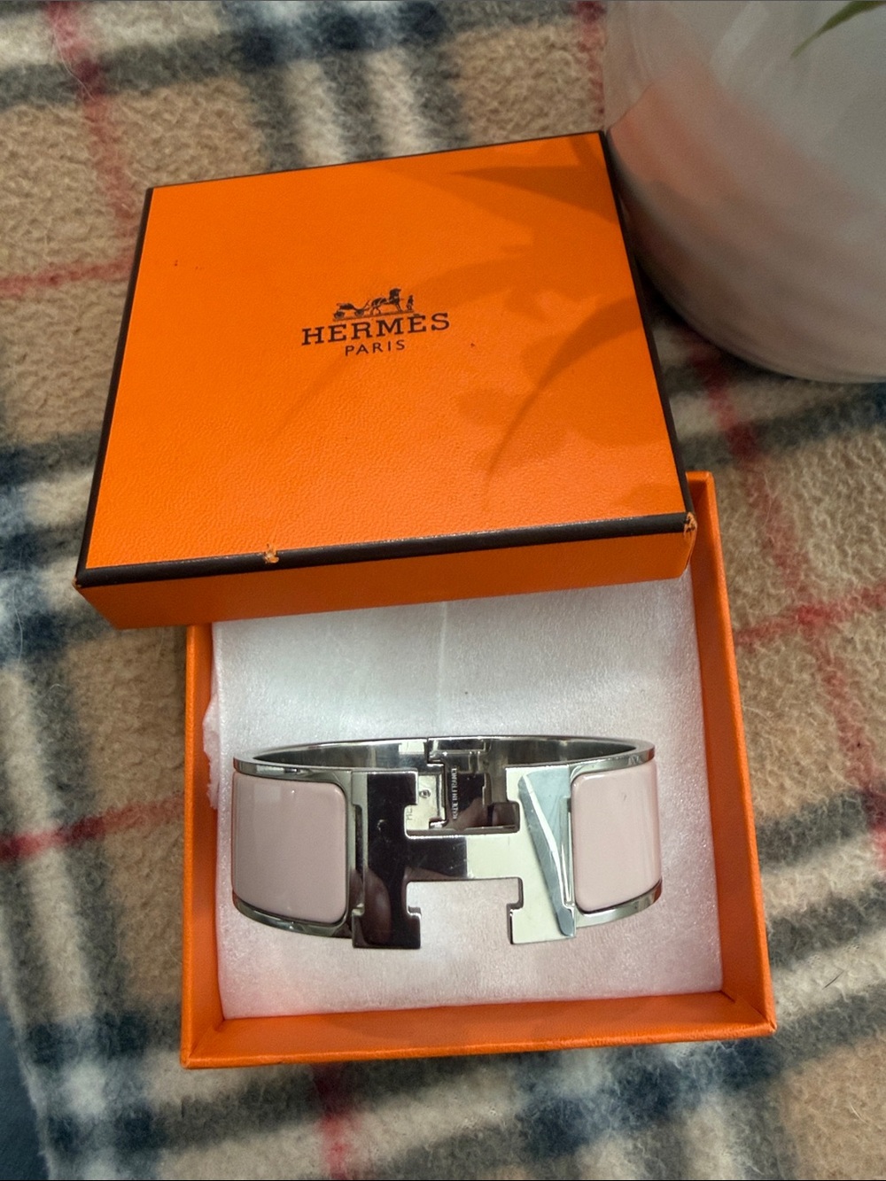 🩷Hermès Clic Clac H Bracelet in Dusty Pink🩷